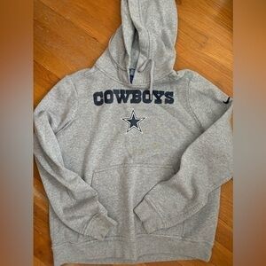 Nike NFL Dallas Cowboys football gray sweatshirt, hoodie size medium